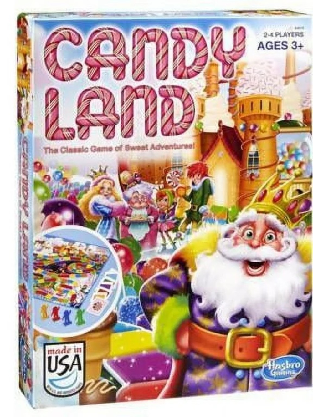 Candy Land Board Game - Colorful Pink Box Hasbto